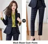 Kvinnors tvåbitar byxor Autumn Winter Formal Professional Business Suits For Women ol Styles Work Wear Blazers Pantsuits Trousers Set