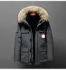 Down Jacket Womens And Mens Medium Length Winter New Canadian Style Overcame Lovers Working Clothes Thick Goose Down Jacket Men