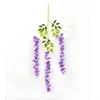 Decoratieve bloemen 12 stuks nep-blauweregen voor binnen-buitendecoratie - langdurige duurzaamheid realistisch lichtroze