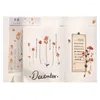 Geschenkwikkeling 1 van de schattige bloemsticker Rose Diary Diary Pet Scrapbooking Decoratie Materiaal Stick Label Craft Transparant briefpapier