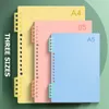 Notepads Pine Leaf Notebook A4 A5 B5 Resplible RING RING PLANNER BUJO 6 Style Office School Supplies Station 230408