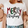 女性用Tシャツ2023レディースTシャツファッション年ホリデートップハッピーメリークリスマス漫画グラフィックプリント服女性ティーTシャツ