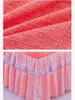 Sängkjolmadrassskydd Sängkläder sängkläder med elastiska remmar Bomull Dubbel överdimensionerad säng täckning 90 120 150 180 200x200 230410