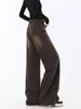 女子ジーンズ2023バギーヴィンテージ90年代美学ハイウエストデニムズボン韓国Y2K 2000年代ハラジュクワイドレッグカウボーイパンツ服