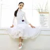 Scene Wear White Ballroom Dancing Dresses For Kids Waltz Girls Standard Dance Dress Dancewear