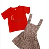Baby children's clothing Designer set Children's summer luxury designer children's short sleeve set Size 90cm-160cm A13