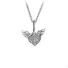 Pandoras halsband S925 Sterling Silver Necklace Noble Heart Angel Wings Little Daisy Necklace Temperament Necklace Pandoras Box Charms Halsband Pandoras