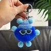 Feest gunst otter konijn fur kleine briketten schattige tas hangen pluche pop kleine briketten auto sleutelhanger mobiele telefoon hangleutelsleutel