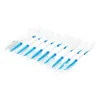 Brosse interdentaire en Silicone, Double tête de fil, hygiène dentaire, cure-dents, outil de nettoyage, 200 pièces/lots/boîte