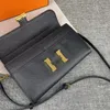 Bolsa de bolsa de couro genuíno bolsas de ombro com caixa de luxo designer de moda ladras bolsa embreagem suporte