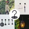 100Set/Lot Metal Wall Mounted Ceiling Hooks Hanging Basket Hooks Plants Lanterns Flower Pots Lights Home Decor Tools For Outdoor