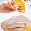 Mexikanska pannkaka rack Restaurang Rostfritt stål Taco förvaringshållare Pizza Display Stand Spring Roll Food Rack Kitchen Gadgets Q706