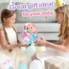 Plush Light - Up Toys 27cm Musical Led Light Plush Toys Söta kawaii kuddar lysande fyllda djur leksak docka mjukt för flickor barn dekor hem 231109