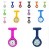 Promotion Christmas Gifts Colorful Nurse Brooch Fob Tunic Pocket Watch Silicone Cover Nurse Watches Party Favor de570 12 LL