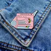 Brooches Cute Creative Game Machine Enameled Brooch Cartoon Good Friend Handle Denim PC Jacket Micro Accessories