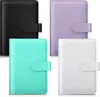 Notepads Macaron Color A5 A6 6 Ring Binding PU Clip Laptop Leather Loose Leaf Cover Magazine Kawaii Workstation 230408