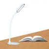 Lampes de table LED lampe de bureau alimentée par USB col de cygne mode bras oscillant économie d'énergie lecture