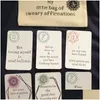 Greeting Cards 16Pcs/Bag Funny Story Affirmation Card Gift Tags Cute Love Anniversary Drop Delivery Home Garden Festive Party Supplie Dhmge