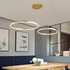 Chandeliers Modern Ring Led Ceiling Chandelier With Remote Control Bedroom Table Dining Living Room Pendant Lamps Home Decor Lusters Fixture