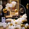 Party Decoration Snap Buckle Wedding Ring Arch Stand Wrought Iron Round Balloon Flower Backdrop