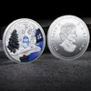 Arts and Crafts Christmas colored commemorative coin