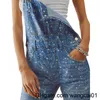 Tute da donna Rompers 2023 tute da jeans Fashion Women Street sciolte a pipì a vita alta pois panni di denim 4103 4103