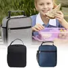 Förvaringspåsar Portable Lunch Bag Box Thermal Isolated Tyg Tote Pouch Kids School Bento Dinner Container Picnic Food