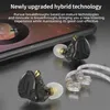 Mobiltelefonörlurar ZS10 Pro X Metal Headset Hybrid Drivers Hifi Bass Earbuds In-Ear Monitor Buller Refering Earpenones Zas Zax ZSX ZSNPRO AS16 231109