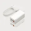 Carregador GaN 65W Carga rápida 40 30 Tipo C PD Carregador USB com QC portátil rápido para laptop iPhone 12 Pro Isted