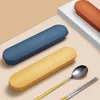 Dinnerware Sets Chopsticks Spoon Set Household Products Comfortable Feel Portable Easy To Clean Kitchen Bar Supplies Stainless Steel Cutlery