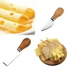 4pcs/مجموعة أدوات سكين الجبن مفيدة مجموعة من خشب البلوط مقبض بيتزا سكين شوكة مجموعة الممتدين لقطع مجموعات لوحات الخبز 50Set