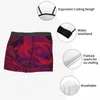 Underpants Mens Boxer Sexy Underwear Soft Long Boxershorts Roses Red Flowers Male Panties