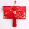 Emballage cadeau sac à main de mariage porte-bonheur chinois enveloppe rouge poche R année printemps boîte de fête d'anniversaire