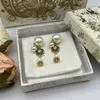 Stud Earrings Fashion Trend Rose Pearl Personality