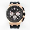 Designer heren quartz 44 mm keramische wijzerplaat roestvrijstalen kast rubber een lichtgevende waterdichte P-polsband Dhgates horloge Montre de luxe horloges