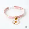 Cat Collars & Leads Daisy Flower Pet Floral Adjustable Safety Breakaway Puppy Chihuahua Collar Kitten Necklace Accessories
