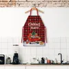 Świąteczne zapasy Fartuch Święty Mikołaj Home Multi Style i kolory Dostępne kuchenne Fartuch Materiały świąteczne