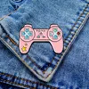 Brooches Cute Creative Game Machine Enameled Brooch Cartoon Good Friend Handle Denim PC Jacket Micro Accessories