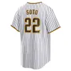 2024男性向けのカスタム野球ジャージユースXander Bogaerts、Fernando Tatis Jr.、Padres、Manny Machado、Yu Darvish、Ha Seong Kim、Joe Musgrove、Jake Cronenworth Jersey