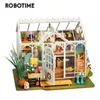 Doll House Accessories Robotime Rolife Dreamy Garden Diy Dollhouse Miniature Mini Wood Kit Toy 3D Diorama for Kids D231109