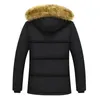 Hommes vestes hommes hiver polaire veste épais chaud à capuche col de fourrure manteau couleur unie vêtements d'extérieur 231110