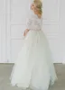 Klassisches Plus Size Hochzeitskleid 2024 V-Ausschnitt Halbarm Spitze Applikationen Kristalle Schärpe A-Linie Robe Mariee Frauen Brautkleid Vestidos De Noiva