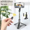 Selfie Monopods 1 PCS Selfie Stick Sem Fio Bluetooth Selfie Stick Com Luz de Preenchimento Tripé Portátil Para Celular Para Android IOS Q231110