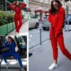 Jumpsuits femeninos Jogger Jogger Slim Fit Sweater Sweater Jumpsuit Mompers Causal Sports Set