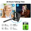 Mobiltelefonörlurar BEE M50 Trådlöst Bluetooth-headset 5.2 Hörlurar Hörlurar med dubbla mic handfria hörlurar CVC8.0 Bulleravbrytande hörstycke 231109