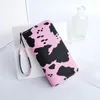 Portfele 2023 Summer Korean Contrast Cow Wzór multi portfel Long Carteras para Mujeres Billeteras Mujer Carteira Masculina