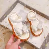 First Walkers Girls' Shoes Summer Children's Sandals Soft Sole Open Toe Fashion Butterfly Princess Shoes Baby Sandals 230410