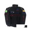 Costume de course F1 Fl avec logo brodé, veste rembourrée en coton, vente ponctuelle, livraison directe Dhbia