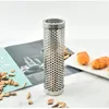 Verktyg Hexagon Grill Pellet Tube Camping Supplies Rökt rostfritt stål BBQ Perforerat Mesh Kitchen Accessories Spice