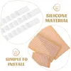 Sacos de armazenamento 100 pcs cabides de roupas tiras de silicone apertos antiderrapantes roupas de sílica gel